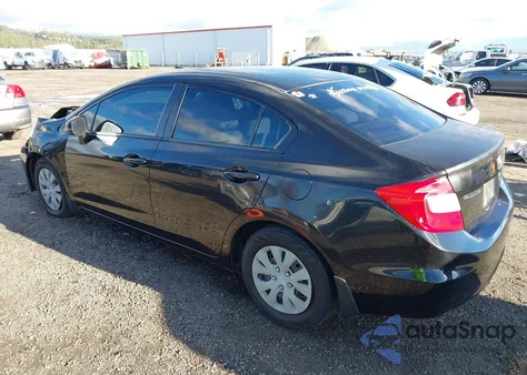 2012 Honda Civic Lx из США, поврежденный, VIN JHMFB2F51CS000387